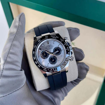 Rolex Cosmograph Daytona Silver With Fiber Belt