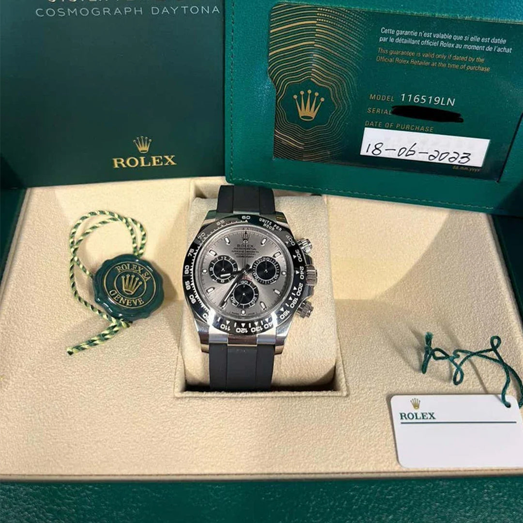Rolex Cosmograph Daytona Silver With Fiber Belt