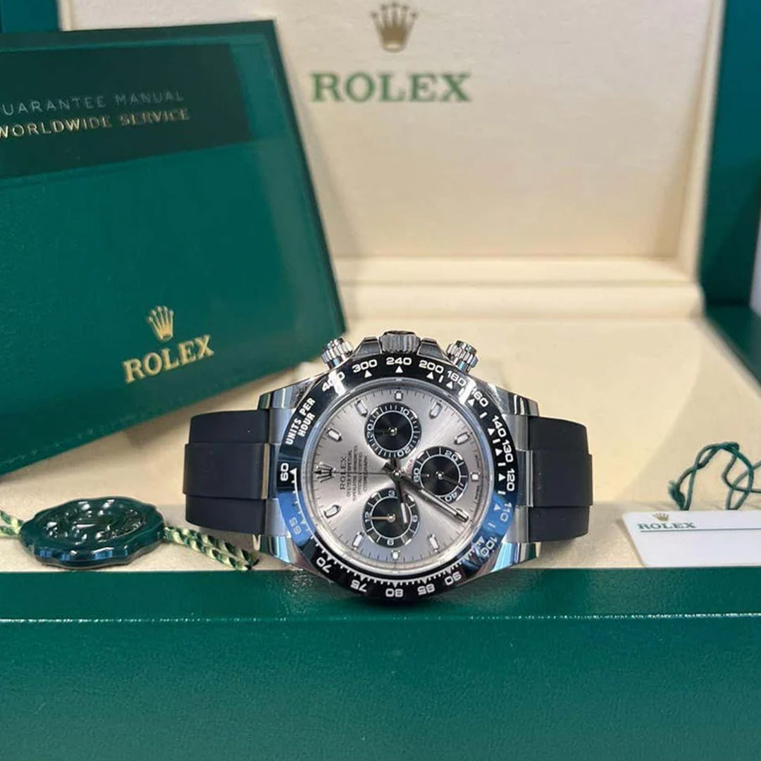 Rolex Cosmograph Daytona Silver With Fiber Belt