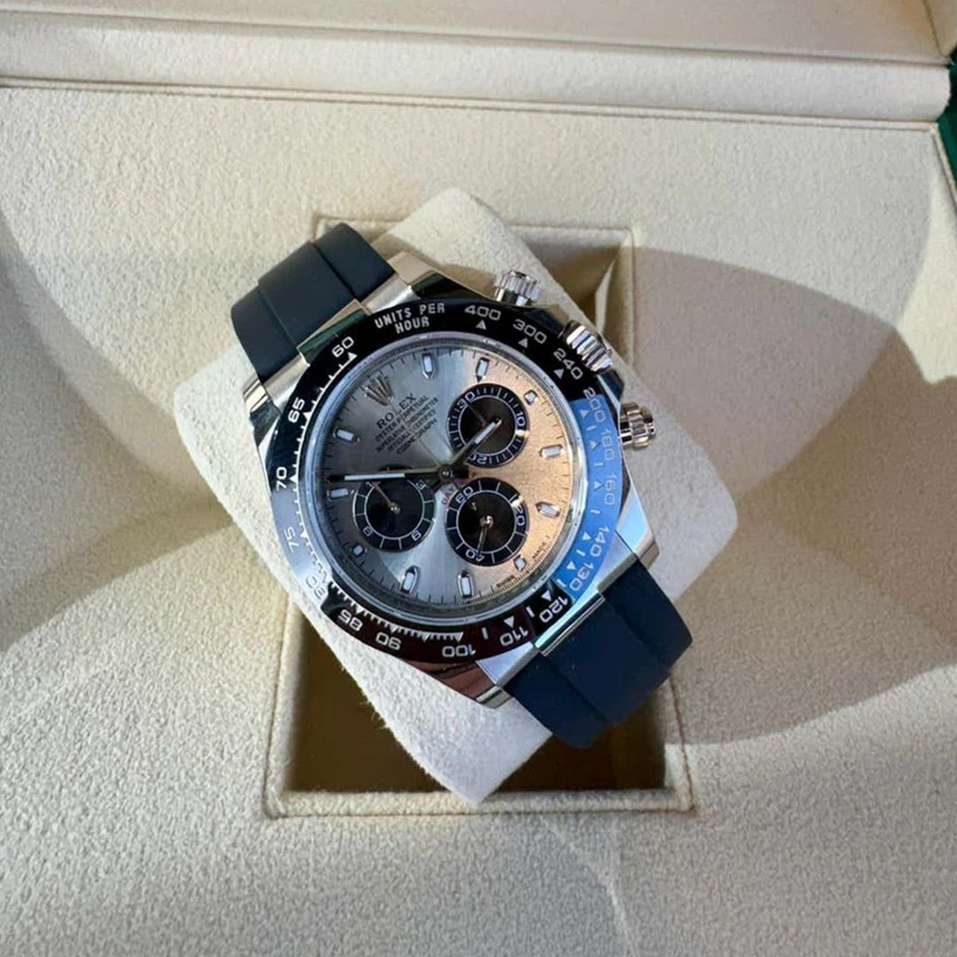 Rolex Cosmograph Daytona Silver With Fiber Belt