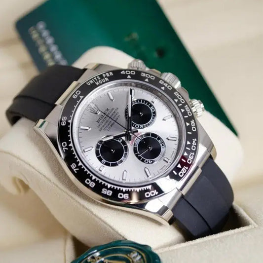 Rolex Cosmograph Daytona Silver With Fiber Belt