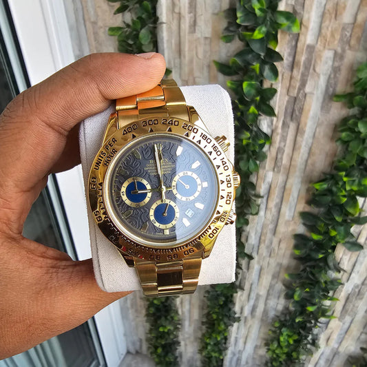 Rolex Daytona Golden Engraved Watch