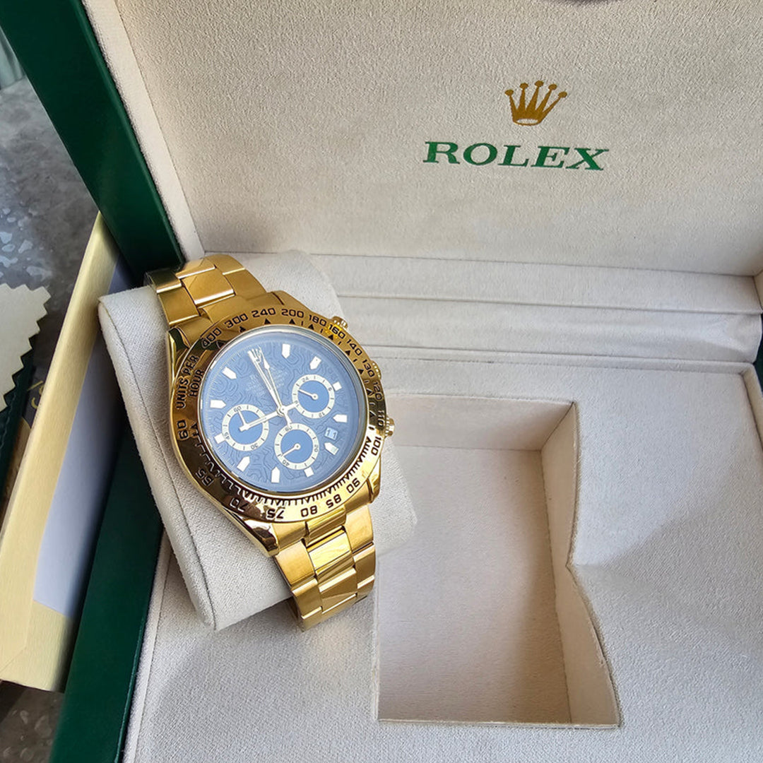 Rolex Daytona Golden Engraved Watch