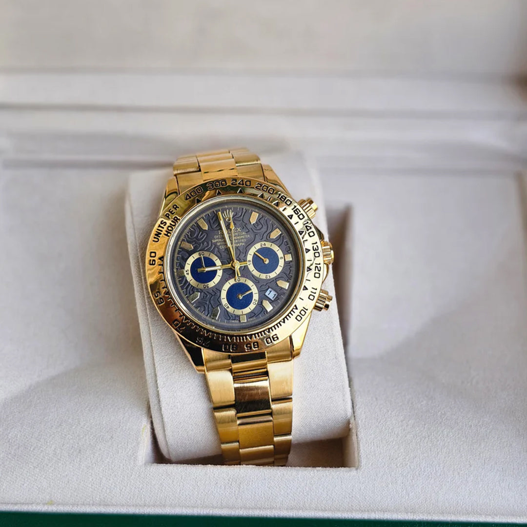 Rolex Daytona Golden Engraved Watch
