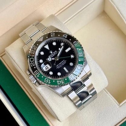 Rolex Gmt Master Silver Green Black Metal Watch A