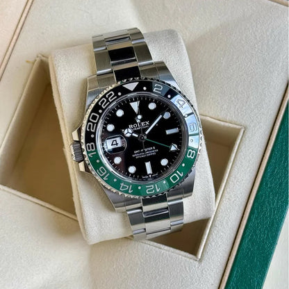 Rolex Gmt Master Silver Green Black Metal Watch A