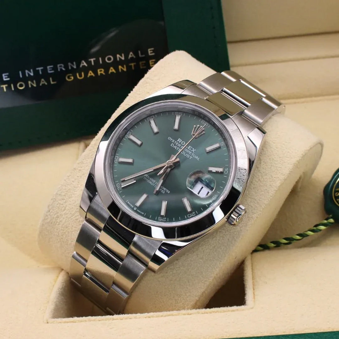 Rolex Green Dial Silver Metal Belt Watch Rajkumar Rao