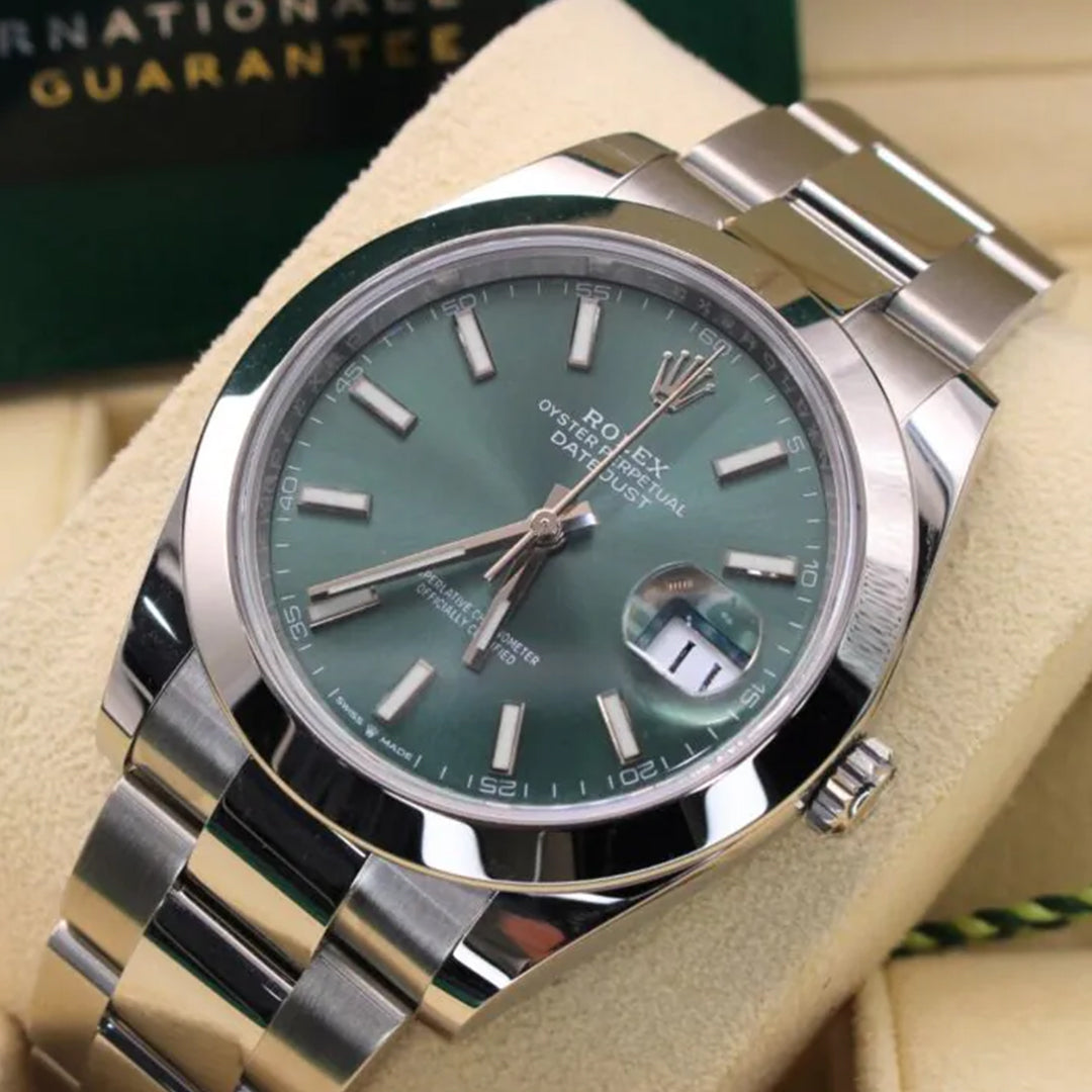 Rolex Green Dial Silver Metal Belt Watch Rajkumar Rao