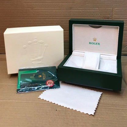 Rolex Submariner Quartz Silver Green Metal Watch