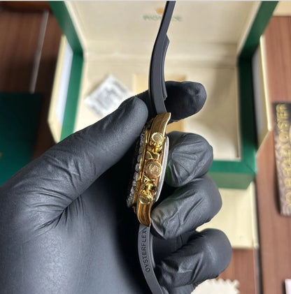 Rolex Daytona Eye of Tiger Gold Diamond Watch