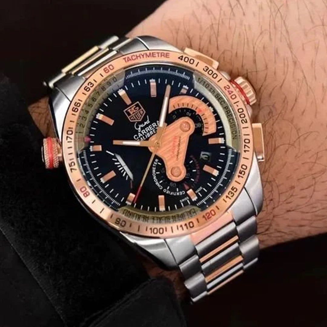 Tagheuer Calibre 36 Black Metal Belt