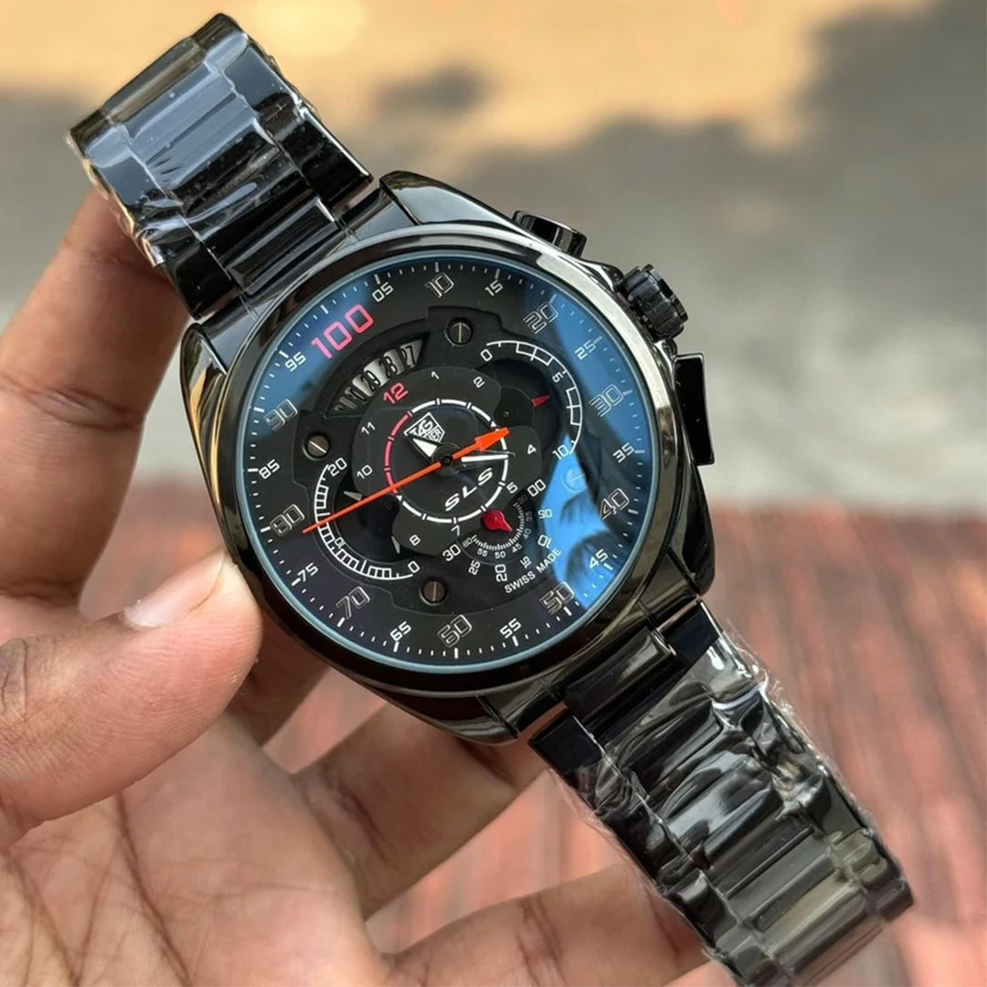 Tagheuer Mercedes SLS Black Metal Watch