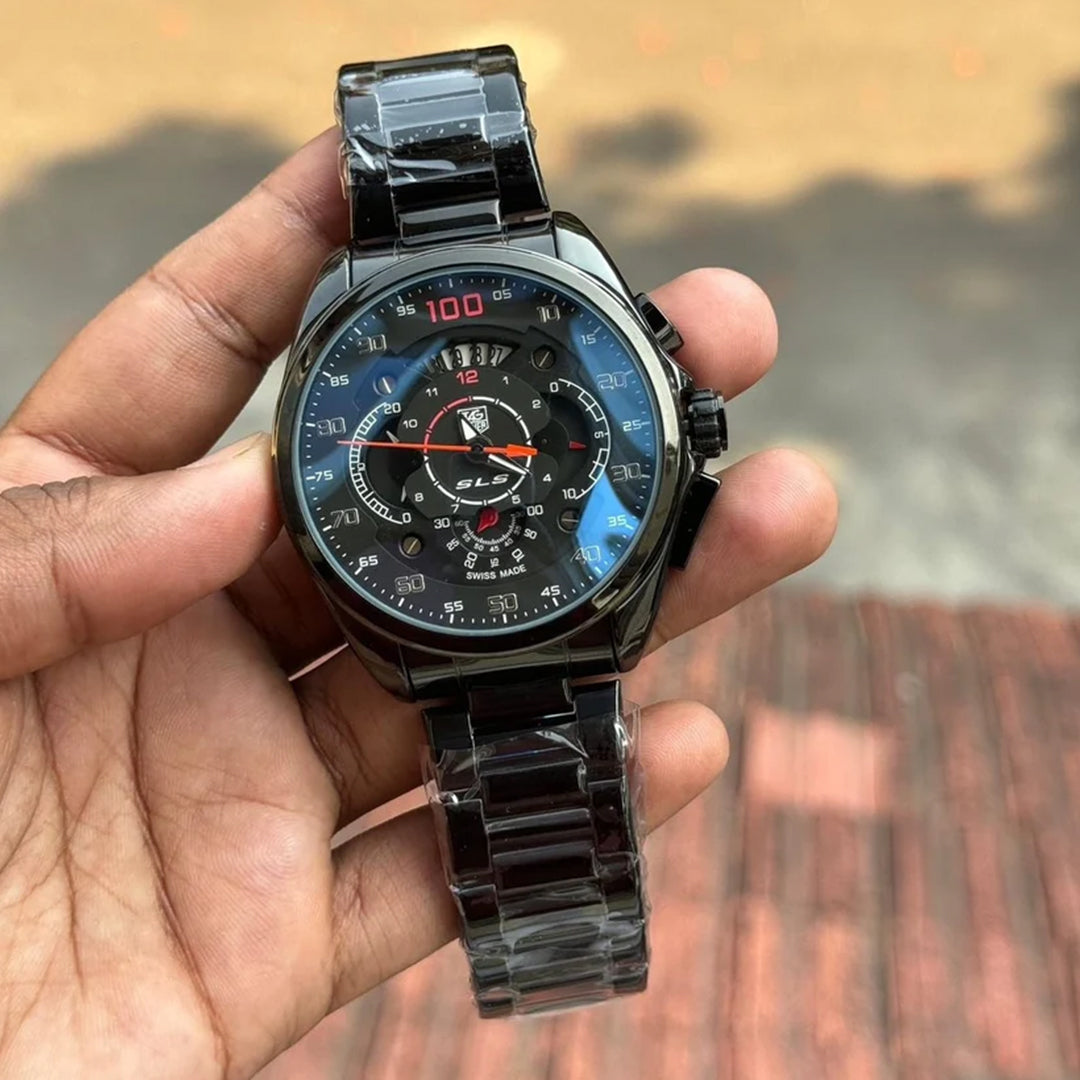 Tagheuer Mercedes SLS Black Metal Watch