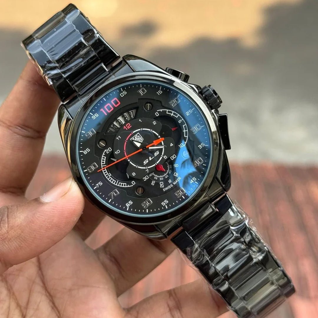 Tagheuer Mercedes SLS Black Metal Watch
