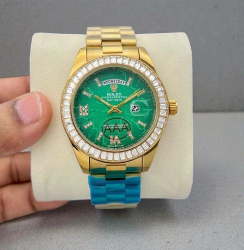 Rolex Daydate Green Dial Stainless Steel