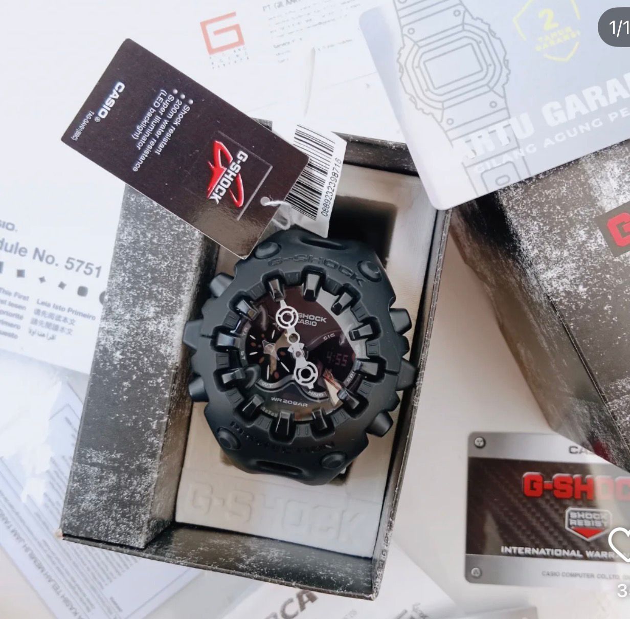 G-SHOCK GA-V01A-8A Black Rubber – Living Luxary