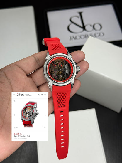 Jacobs and Co Epic x Titanium Red